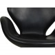 Arne Jacobsen Svane stol i sort aura læder