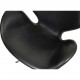 Arne Jacobsen Svane stol i sort aura læder