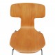 Arne Jacobsen Sæt af T-stole i bøgetræ og med krom ben