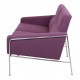 Arne Jacobsen Airport sofa 3302 in purple fabric 