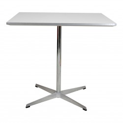 Arne Jacobsen cafebord med hvid laminat 70  x 76 cm Arne Jacobsen cafebord med hvid laminat 70  x 76 cm