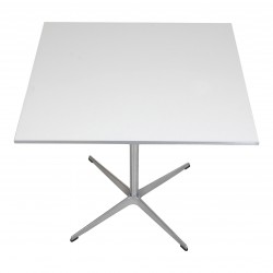 Arne Jacobsen cafebord med hvid laminat 70  x 76 cm Arne Jacobsen cafebord med hvid laminat 70  x 76 cm