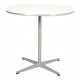 Arne Jacobsen white super circular cafe table Ø: 75 Cm.