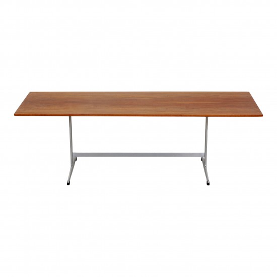 Arne Jacobsen Square Coffee Table of light teak wood