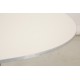 Arne Jacobsen hvidt super cirkulært cafebord Ø: 90 Cm