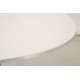 Arne Jacobsen hvidt super cirkulært cafebord Ø: 90 Cm