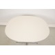 Arne Jacobsen white super circular cafe table Ø: 100 Cm.