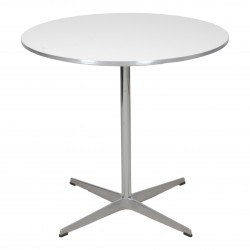 Arne Jacobsen Café table, white laminate, Ø: 75 Arne Jacobsen Café table, white laminate, Ø: 75