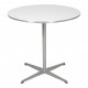 Arne Jacobsen Café table, white laminate, Ø: 75