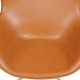 Arne Jacobsen Egg chair reupholstered in Cognac classic leather