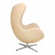 Arne Jacobsen Egg newly upholstered with natural vacona leather