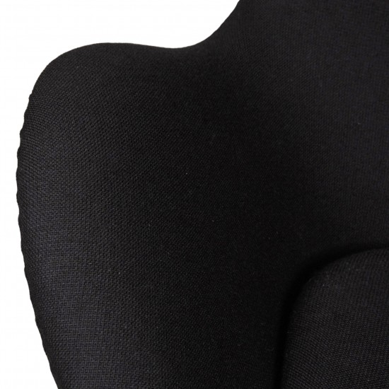 Arne Jacobsen Egg armchair with original black Christianhavn fabric