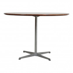 Arne Jacobsen Super Circular rosewood café table Ø: 100 Arne Jacobsen Super Circular rosewood café table Ø: 100