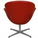 Arne Jacobsen Swan chair in original red leather 2006