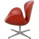 Arne Jacobsen Swan chair in original red leather 2006