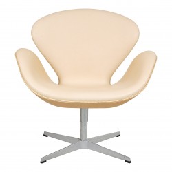 Arne Jacobsen Swan newly upholstered with natural vacona leather Arne Jacobsen Swan newly upholstered with natural vacona leather