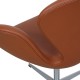 Arne Jacobsen Swan newly upholstered in Walnut Nevada aniline leather