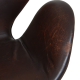 Arne Jacobsen Swan chair, vintage version in brown patinated leather