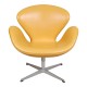 Arne Jacobsen Swan chair with original yellow leather