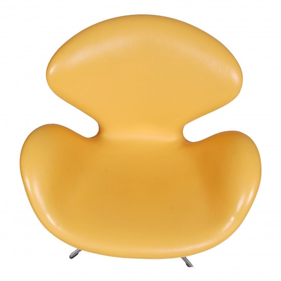 Arne Jacobsen Swan chair with original yellow leather