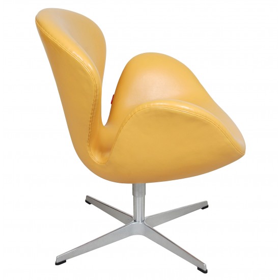 Arne Jacobsen Swan chair with original yellow leather