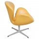 Arne Jacobsen Swan chair with original yellow leather