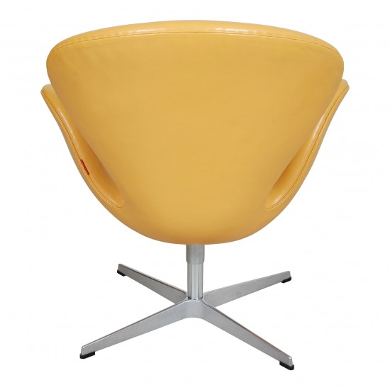 Arne Jacobsen Swan chair with original yellow leather