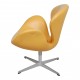 Arne Jacobsen Svane stol i gult læder