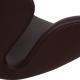 Arne Jacobsen Svane nypolstret i chokolade Nevada anilin læder