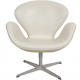 Arne Jacobsen Swan chair in white leather