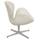 Arne Jacobsen Swan chair in white leather