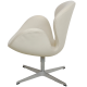 Arne Jacobsen Swan chair in white leather