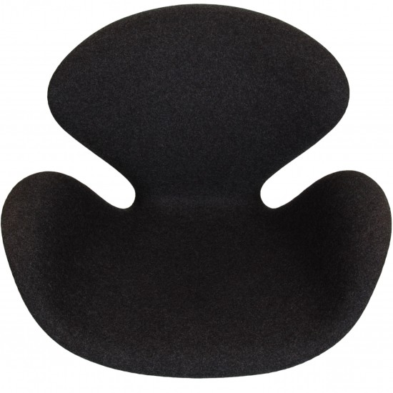 Arne Jacobsen Swan chair in dark grey wool fabric 2012