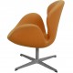 Arne Jacobsen Svanen stol i gult stof