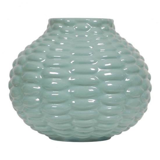 Axel Salto Ribbed terracotta vase