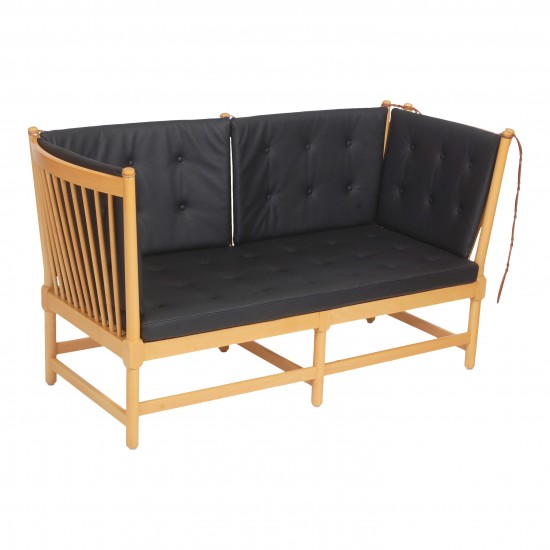 Børge Tremmesofa i sort Læder - Cph-Classic