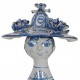  Bjørn Wiinblad ceramic figurine. "Summer" in blue "The Seasons"