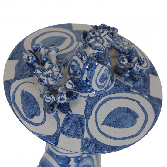  Bjørn Wiinblad ceramic figurine. "Summer" in blue "The Seasons"