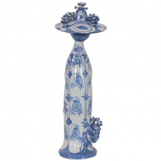  Bjørn Wiinblad ceramic figurine. "Summer" in blue "The Seasons"