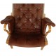 Bruno Mathsson Pernilla chair model 69 in brown aniline leather