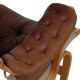 Bruno Mathsson Pernilla chair model 69 in brown aniline leather