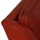 Børge Mogensen 2207 lounge chair in red leather with patina