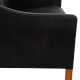 Børge Mogensen 2208 2.seater sofa in patinated black leather