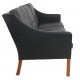 Børge Mogensen 3.seater sofa 2209 in black leather