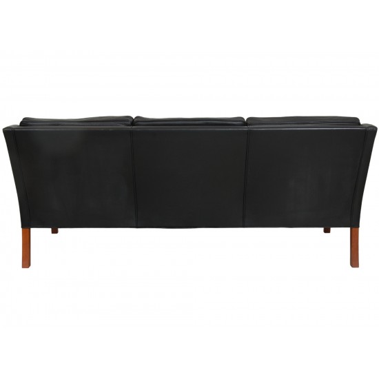 Børge Mogensen 3.seater sofa 2209 in black leather