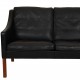 Børge Mogensen 3.seater sofa 2209 in black leather