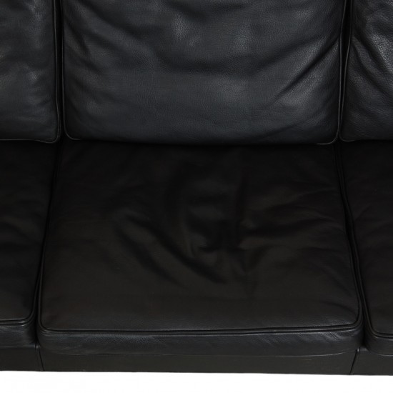 Børge Mogensen 3-personers sofa 2209 i sort læder