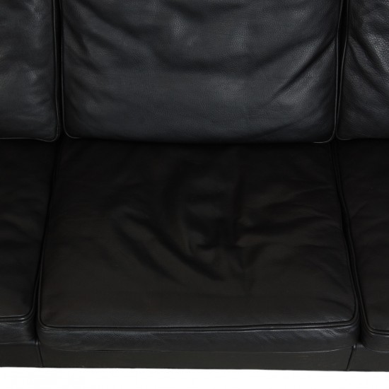 Børge Mogensen 3.seater sofa 2209 in black leather