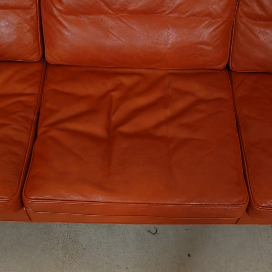 Børge Mogensen 3.seater sofa 2209 in patinated cognac leather