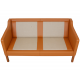 Børge Mogensen 2212 2.seater sofa reupholstered in whisky-colored Nevada leather